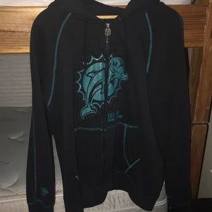 Miami Dolphins fleece jacket with Hood